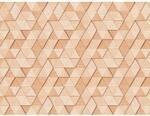 Bricoflor 3D Tapete Mit Dreiecken In Holzoptik Moderne Vliestapete Geometrisch F&uuml;r