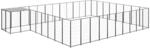 vidaXL Hundezwinger Schwarz 25,41 m&sup2; Stahl 3082229