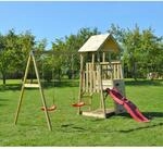 Wendi Toys Kinderspielturm Salamander inkl. Rutsche & Kletterwand 270 cm x 340 c