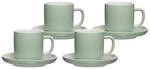 Ritzenhoff & Breker Jasper Espressotasse mit Untertasse 100 ml 4er Set Mint