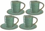 Leonardo Matera Espresso Set 8-teilig Gr&uuml;n