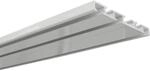 Gardinia Aluminium-Vorhangschiene 3-l&auml;ufig Wei&szlig; 150 cm