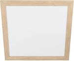Eglo LED-Deckenleuchte Piglionasso 64,5 cm x 64,5 cm Hellbraun-Wei&szlig;