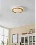 Eglo LED Deckenleuchte Carpi 3-flammig Messing-Wei&szlig; 3,6 W
