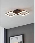 Eglo LED-Deckenleuchte Paranday-Z 47 cm Wei&szlig; Schwarz