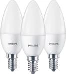 Philips LED-Leuchtmittel E14 Kerzenform 5 W 3er Set 10,6 x 0,35 cm (H x &Oslash;)