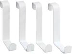 Wenko T&uuml;rgarderobenhaken Wei&szlig;-matt 4er-Set