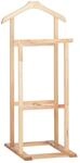 Relaxdays Herrendiener Walnussholz Natur Freistehend 102 cm x 47 cm x 50 cm 2 kg