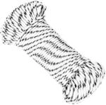 vidaXL Bootsseil Geflochten Wei&szlig; 5 mmx50 m Polyester 152757