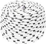 vidaXL Bootsseil Geflochten Wei&szlig; 8 mmx25 m Polyester 152766