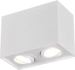 Trio Deckenleuchte Biscuit 2-flammig Wei&szlig; matt 125 mm x 178 mm x 96 mm