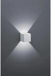 Trio LED-Wandlampe Louis Aluminium geb&uuml;rstet 1-flammig 4,3 W