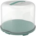 Rotho Tortenglocke Fresh XL 26 cm Transparent Mistletoe Green