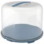 Rotho Tortenglocke Fresh XL 26 cm Transparent Horizontblau