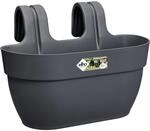 Elho Blumenkasten Vibia Campana M 36 cm x 24 cm x 26 cm Anthrazit