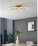 Eglo LED-Deckenleuchte Parrapos-Z 61,4 cm x 45 cm Wei&szlig; Schwarz