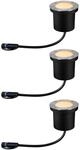 Paulmann LED-Outdoor-Bodeneinbaustrahler Floor Plug & Shine 3 Stk &Oslash; 9,8 cm