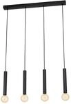 Eglo Pendelleuchte Cortenova 4-flammig Schwarz 110 cm x 84 cm