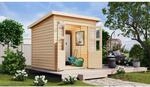Karibu Holz-Gartenhaus Neuenburg 2 Natur 208 cm x 210 cm