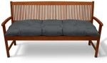 Beautissu Flair BK Bankpolster 100x50x8cm Graphitgrau