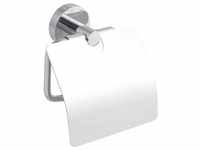 Tesa Toilettenpapierhalter Smooz mit Deckel Hochglanzverchromt