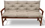 Beautissu Flair BR Bankauflage 180x50cm Natur