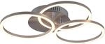 Trio LED-Deckenleuchte Circle 27W Nickel matt