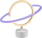 Reality LED Tischleuchte Planet 24,5 cm x 29 cm x 8,5 cm Wei&szlig;