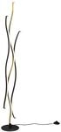 Trio LED Stehleuchte Blaze 1-flammig Messing Matt 20,5 cm x 20,5 cm