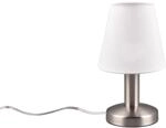 Trio Nachttischlampe Mats II Nickel Matt-Wei&szlig; &Oslash; 14 cm x 24 cm