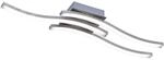 LED-Deckenleuchte Route 3-flammig Nickel matt