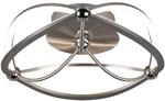 Trio LED Deckenleuchte Charivari Nickel matt 140 mm x 410 mm x 410 mm