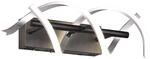 Trio LED Wandleuchte Sequence Aluminium geb&uuml;rstet