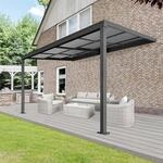 Floraworld Terrassen&uuml;berdachung Air Anthrazit (BxT) 390 cm x 299 cm