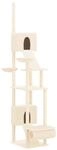 vidaXL Kratzbaum Deckenhoch Creme 277-303 cm