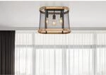 Globo Deckenleuchte Jeanie 3-flammig Schwarz matt 450 x 200 x 380 mm