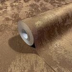 Marburg Vliestapete Glanzeffekt in Leichter Betonoptik Struktur Kupfer FSC&reg;