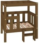 vidaXL Hundebett Honigbraun 65,5x50,5x70 cm Massivholz Kiefer 822375