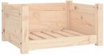 vidaXL Hundebett 55,5 x 45,5 x 28 cm Massivholz Kiefer 821442