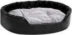 vidaXL Hundebett Schwarz-Grau 90x79x20 cm Pl&uuml;sch und Kunstleder 171255