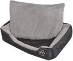 vidaXL Hundebett mit Gepolstertem Kissen Gr&ouml;&szlig;e XL Schwarz 170422