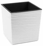 Siena Garden Pflanzgef&auml;&szlig; Modern Biron Wei&szlig; 30x30x31,0 cm