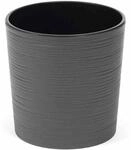 Siena Garden Pflanzgef&auml;&szlig; Modern Lens Graphit &Oslash; 25x25,5 cm