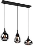 Trio Pendelleuchte Lumina 3-flammig Schwarz Matt 68,8 cm x 19,5 cm
