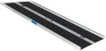 TRUTZHOLM Rollstuhlrampe Klappbar 122 cm Traglast 272 kg Alu Grau Schwarz Beschichtet