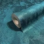 Marburg Vliestapete Glanzeffekt in Leichter Betonoptik Blau Struktur FSC&reg;