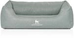 Knuffelwuff Hundebett Luisa Orthop&auml;disch Velours M-L 85 x 63cm Petrol