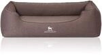 Knuffelwuff Hundebett Leano Orthop&auml;disch Velours XXL 120 x 85cm Braun