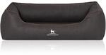 Knuffelwuff Hundebett Rockland Orthop&auml;disch Kunstleder XXL 120 x 85cm Schwarz