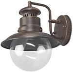 Lindby Wandleuchte Au&szlig;en Eddie 9630001 Spritzwassergesch&uuml;tzt Landhaus Vintage